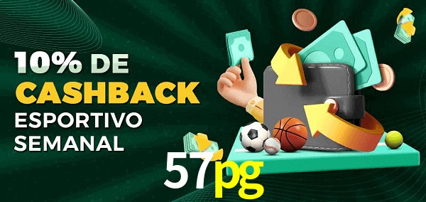 10% de bônus de cashback na 57pg
